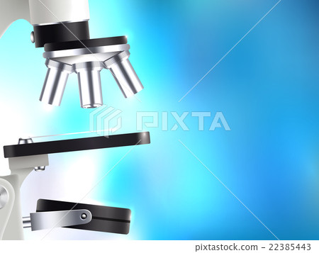 Microscope Objective Lenses Detail Realistic Image Microscope Objective Lenses Detail Realistic Image 22385443