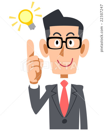 垂懸在玻璃的商人發光 22387247