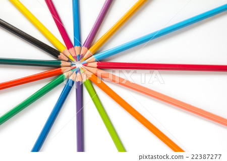 Color pencil on white background Color pencil on white background 22387277