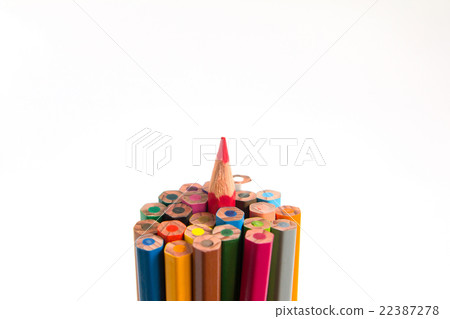 Color pencil on white background 22387278