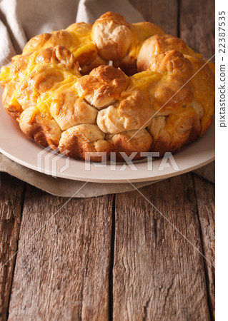 Homemade monkey bread with cheese 22387535