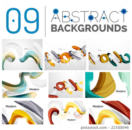 Set of abstract backgrounds 22388046