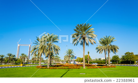 Roundabout in Zabeel district of Dubai, UAE Roundabout in Zabeel district of Dubai, UAE 22388961
