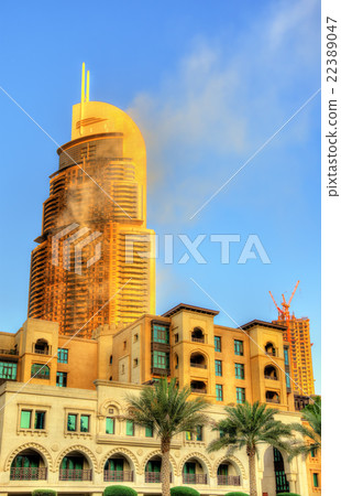A hotel on fire on January 1st, 2016 - Dubai 22389047