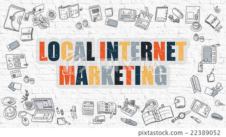 Local Internet Marketing Concept. Multicolor on Local Internet Marketing Concept. Multicolor on 22389052