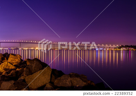 橋 橋樑 暮色 22389352