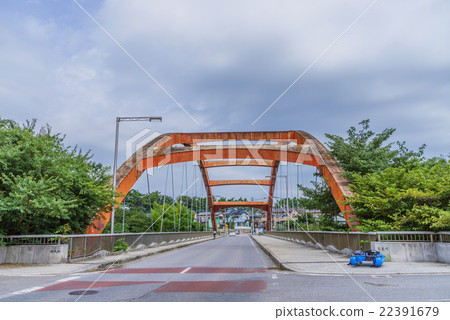 Scenery of Bentenbashi in the summer Scenery of Bentenbashi in the summer 22391679