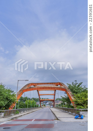 Scenery of Bentenbashi in the summer 22391681