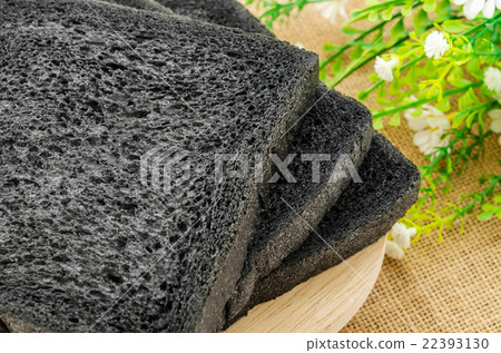 charcoal bread black bread. 22393130