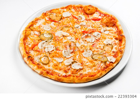pizza on the white 22393304
