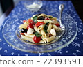 Fresh tomato and basil cold pasta 22393591