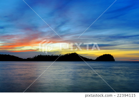 Togean Islands at sunset. Indonesia. 22394115