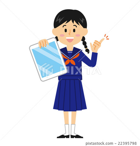 Girls junior high school student _ tablet _ 15 series 22395798