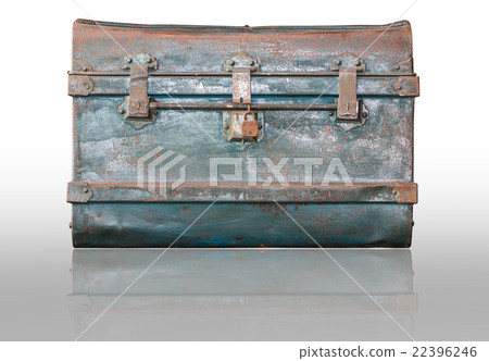 Old metal treasure chest Old metal treasure chest 22396246