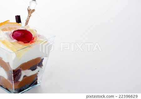 Healthy  dessert with creamy yoghurt layered  22396629