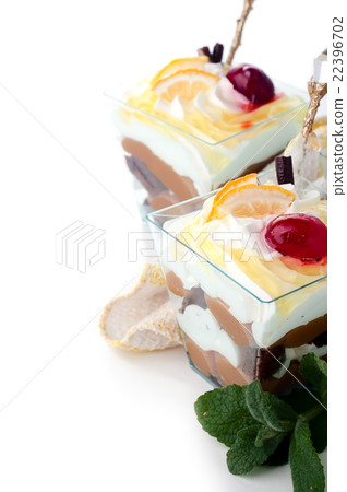 Healthy dessert with creamy yoghurt layered Healthy dessert with creamy yoghurt layered 22396702