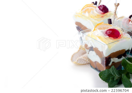 Healthy dessert with creamy yoghurt layered Healthy dessert with creamy yoghurt layered 22396704