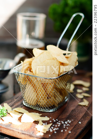 Crispy potato chips 22396795