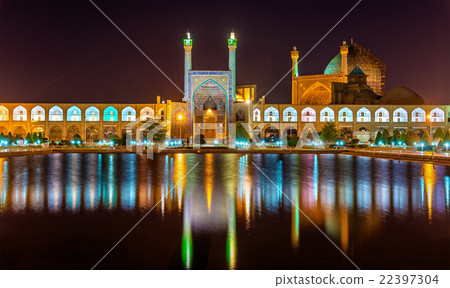 View of Shah (Imam) Mosque in Isfahan - Iran View of Shah (Imam) Mosque in Isfahan - Iran 22397304