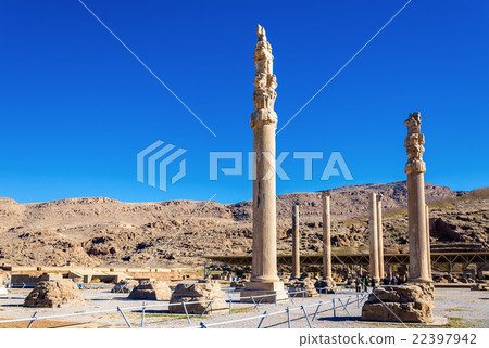 Ruins of Apadana Palace at Persepolis - Iran 22397942