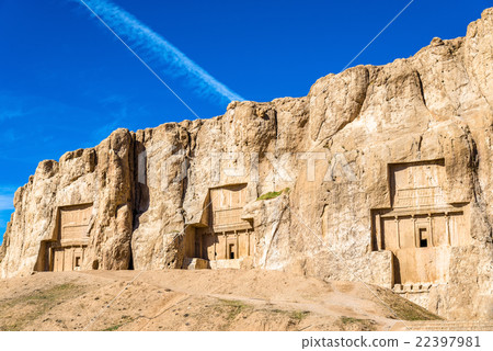 Ancient tombs of Achaemenid kings - Naqsh-e Rustam Ancient tombs of Achaemenid kings - Naqsh-e Rustam 22397981
