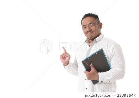 有指向姿勢的一個人 有指向姿勢的一個人 22398647