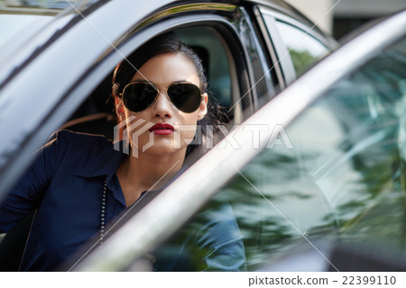 Getting out of car 22399110