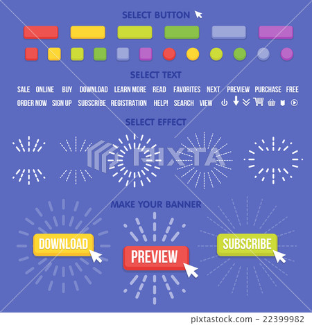 Buttons maker constructor. Create your banner for 22399982