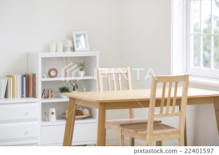 Table At The Window Side And Chairs Stock Photo 22401597 Pixta