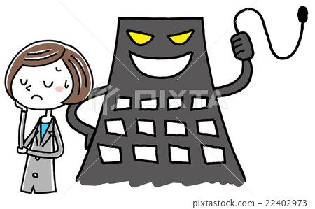 Illustration material: business suit woman black company 22402973