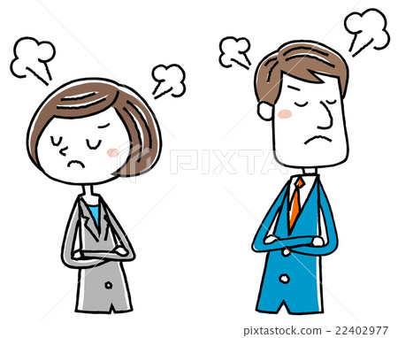 Illustration material: Female man in business suit broken by failure 22402977