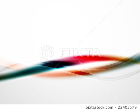 Rainbow color glossy silk elegant wave 22403579