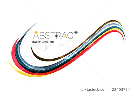 Color stripes with shiny light effects, wave line Color stripes with shiny light effects, wave line 22403754