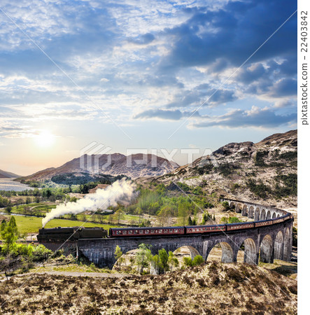 Glenfinnan Railway Viaduct in Scotland Glenfinnan Railway Viaduct in Scotland 22403842