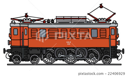 Classic orange electric locomotive Classic orange electric locomotive 22406929