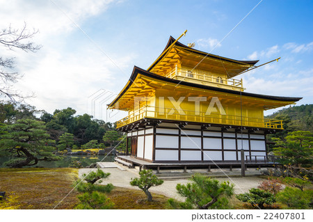 Kinkaku-ji, The Golden Pavilion In Kyoto, Japan 22407801