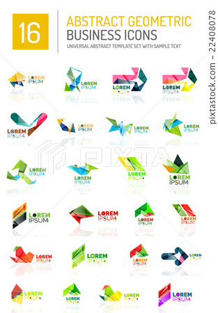 Abstract business icons 22408078