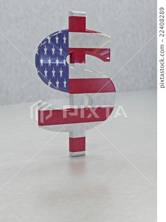 Big three-dimensional dollar sign Big three-dimensional dollar sign 22408289