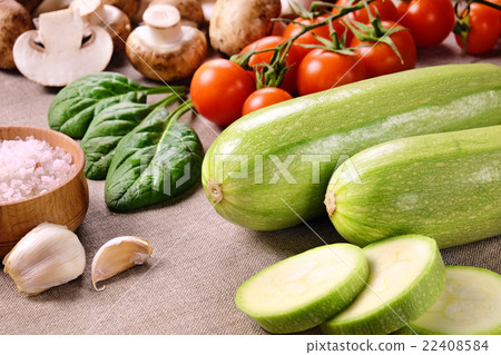 Zucchini and other vegetables 22408584