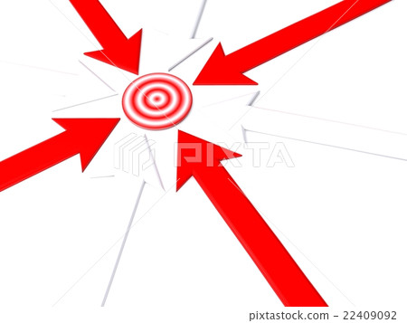 pointer to target - Stock Illustration [22409092] - PIXTA
