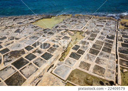 Salt pans in Marsaskala, Malta Salt pans in Marsaskala, Malta 22409579