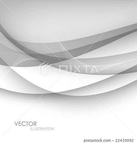 Abstract gray background with wave. Vector - Stock Illustration ...