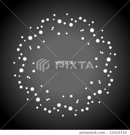 molecular connection hi-tech structure. Vector molecular connection hi-tech structure. Vector 22410150