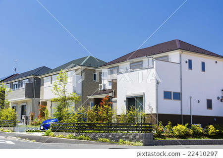 New townscapes with newly built houses 22410297