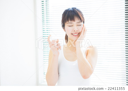 Female face skin care image Female face skin care image 22411355