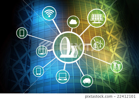 Internet (IoT, Internet of things) Abstract image 22412101
