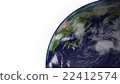 3DCG earth Japan up daytime permeation 22412574