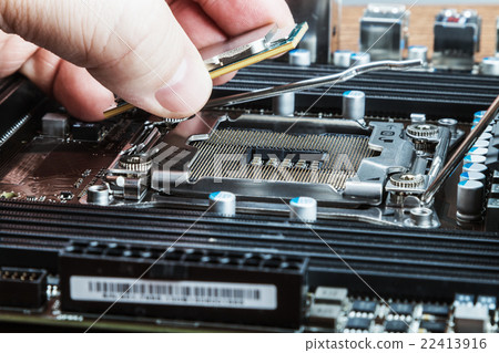CPU in hand CPU in hand 22413916