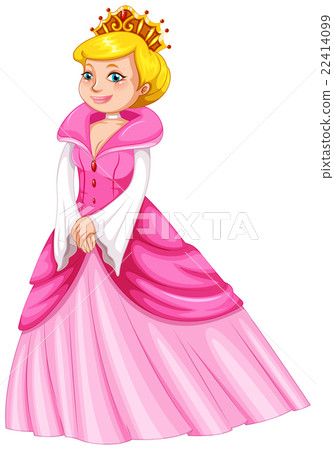 Queen in pink dress 22414099