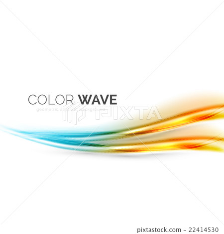 Color wave vector element - Stock Illustration [22414530] - PIXTA